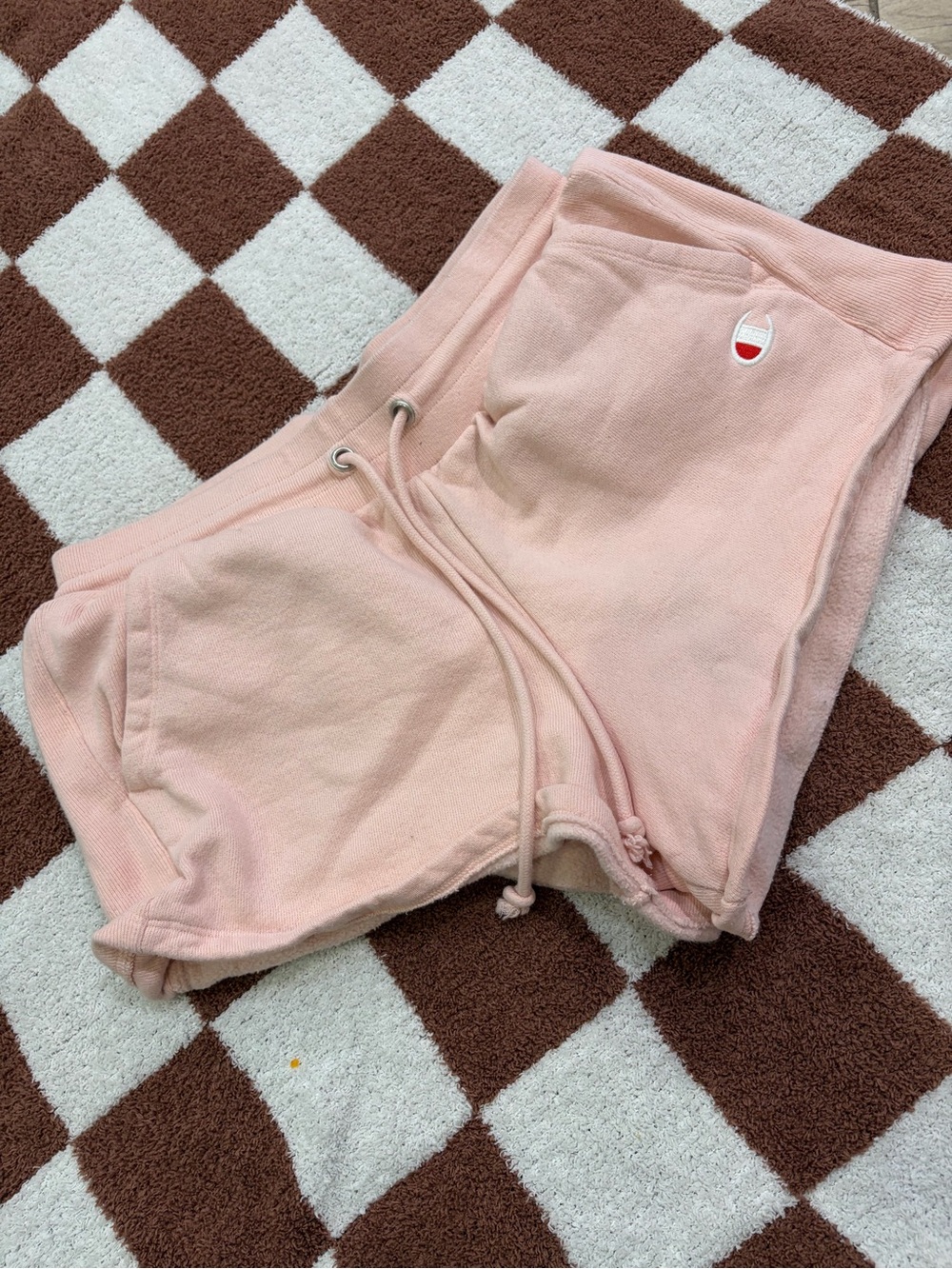 Champion Light Pink Women’s Fleece Athletic Shorts